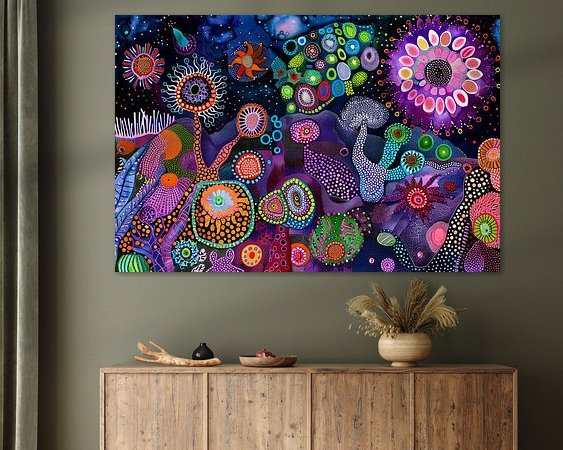 Example of the artwork in a room