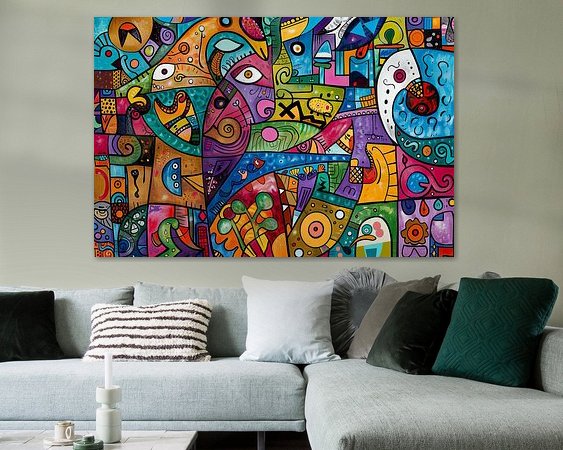 Example of the artwork in a room