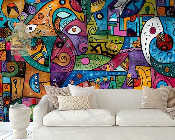 Example of the artwork in a room