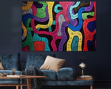 abstract digitaal schilderij van Egon Zitter