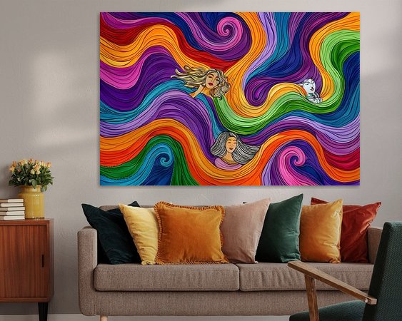 Example of the artwork in a room