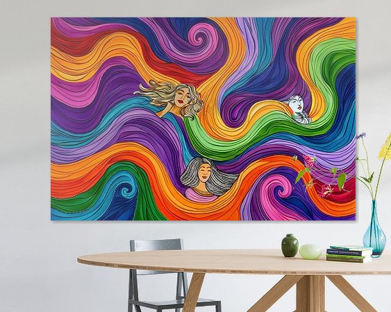 Example of the artwork in a room