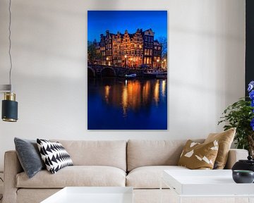 Maisons du canal d'Amsterdam sur Brouwersgracht sur gaps photography