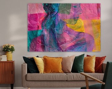 Digitaal abstracte moderne kunst van Egon Zitter