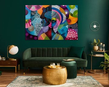 Digitaal abstract kunstwerk