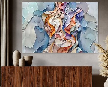 Digital abstract on the wall by Egon Zitter
