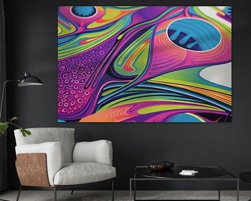 Digitaal abstracte moderne kunst