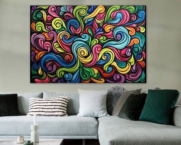 Digitales abstraktes Kunstwerk