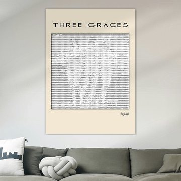 Drei Grazien von Raphael (Ascii-Kunst)