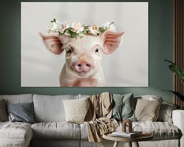 Bloemenkrans big van Poster Art Shop