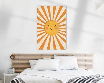 Gelukkige zon - Kinderkamer van Poster Art Shop