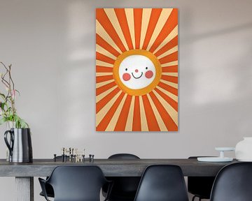 Gelukkige zon - Kinderkamer van Poster Art Shop