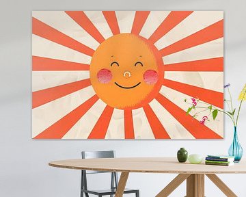 Gelukkige zon - Kinderkamer van Poster Art Shop