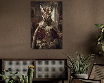 Royal donkey by Poster Art Shop