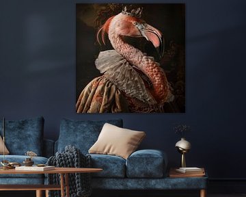 Royal flamingo by Poster Art Shop