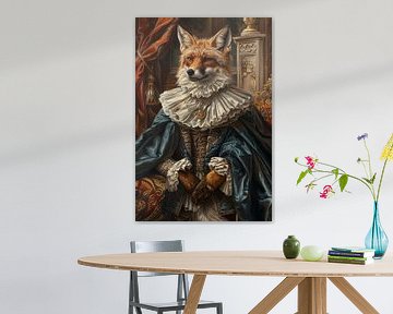 Vos in barokstijl van Poster Art Shop
