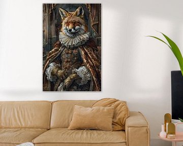 Vos in barokstijl van Poster Art Shop