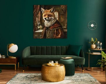 Vos in barokstijl van Poster Art Shop
