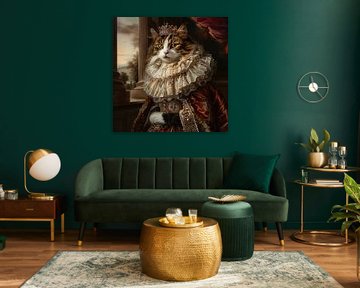 Royal cat in baroque garb by Poster Art Shop