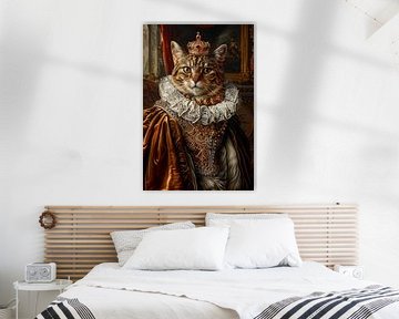 Königliche Katze von Poster Art Shop