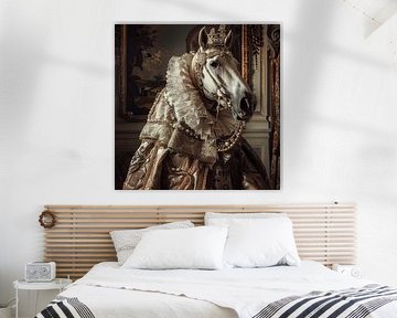 Majestic horse in baroque style