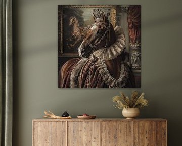 Majestic horse in baroque style