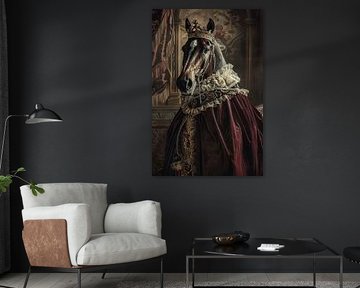 Majestic horse in baroque style