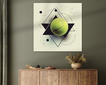 Tennisbal abstractie van Poster Art Shop