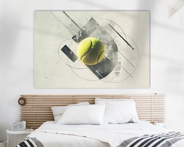 Tennisbal abstractie van Poster Art Shop