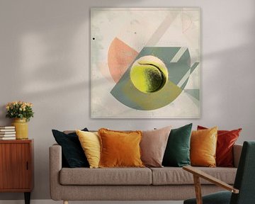 Tennisbal abstractie van Poster Art Shop