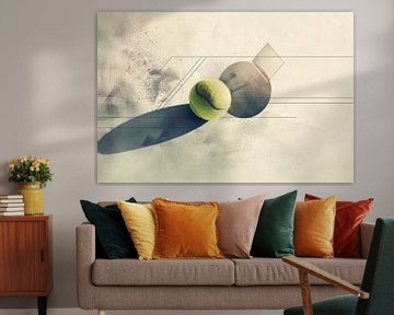 Tennisbal abstractie van Poster Art Shop