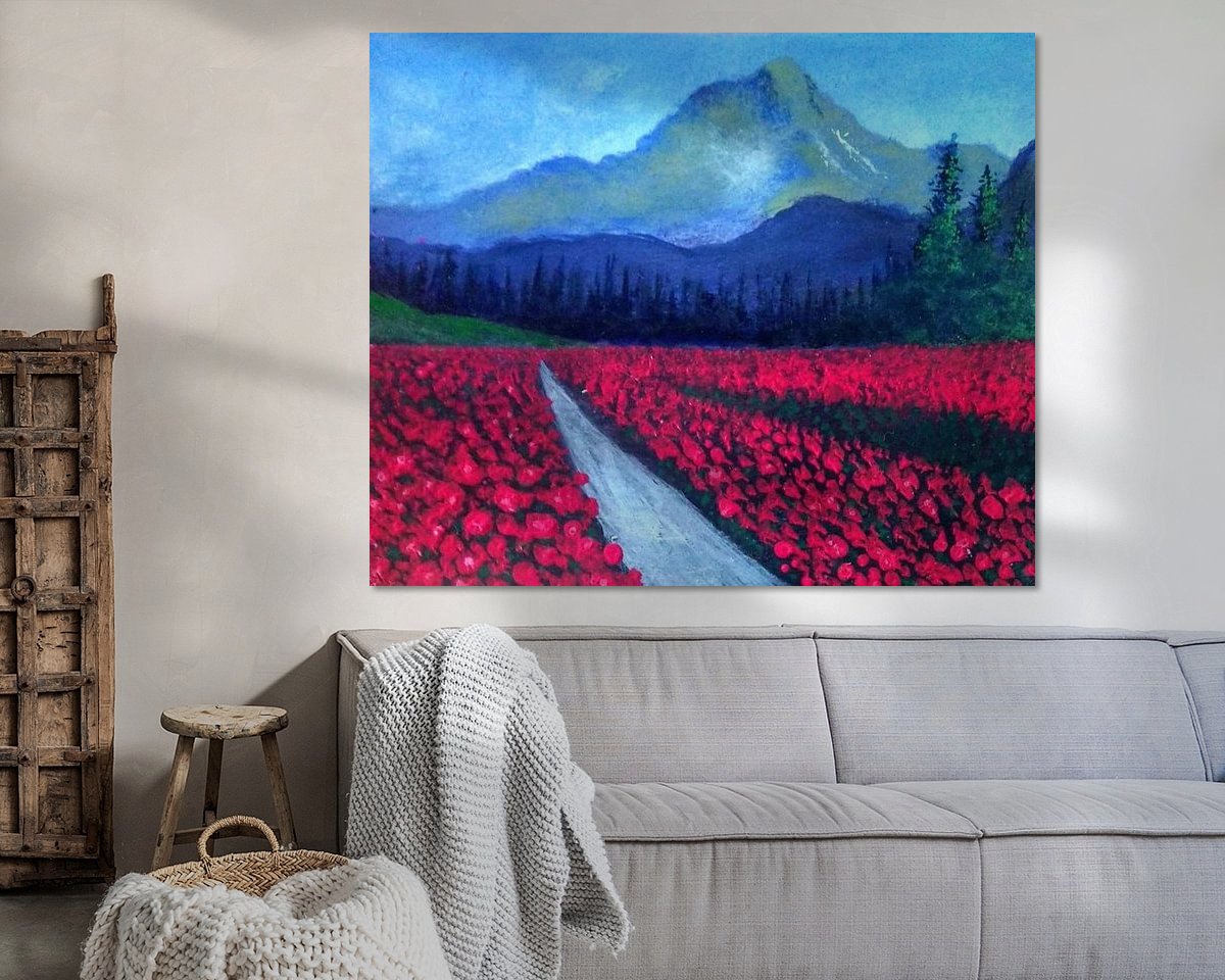 Example of the artwork in a room