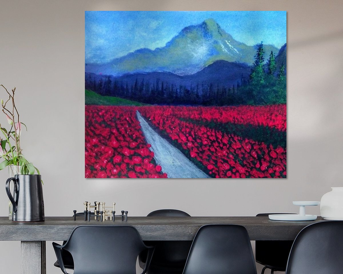 Example of the artwork in a room