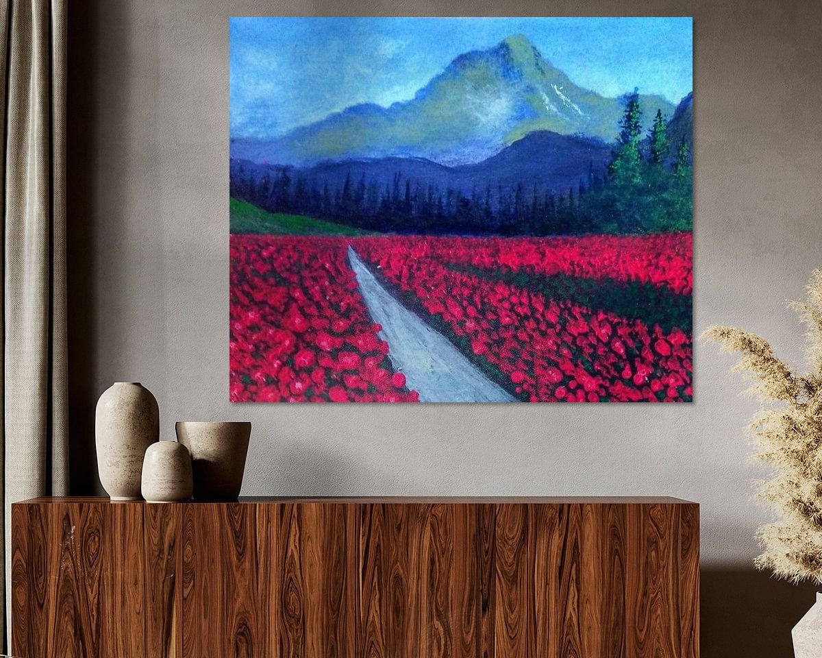 Example of the artwork in a room