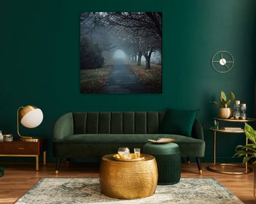 Mystiek boslandschap van Poster Art Shop