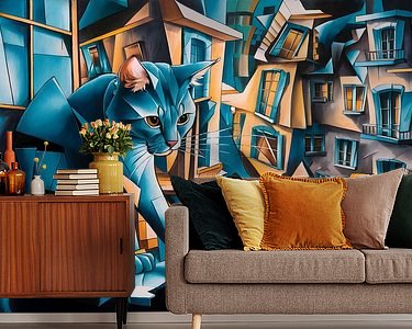 Example of the artwork in a room