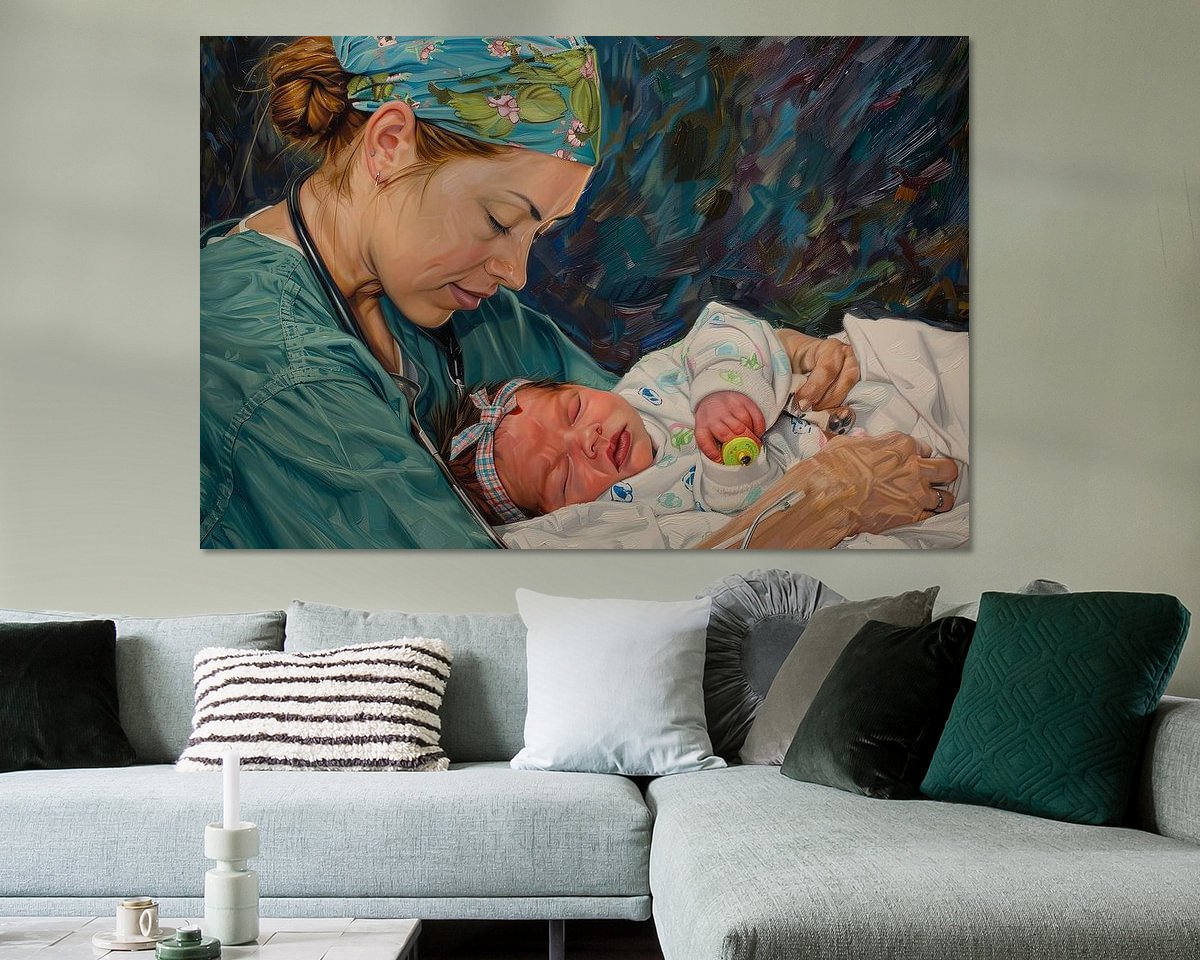 Example of the artwork in a room