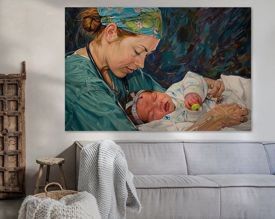 Example of the artwork in a room