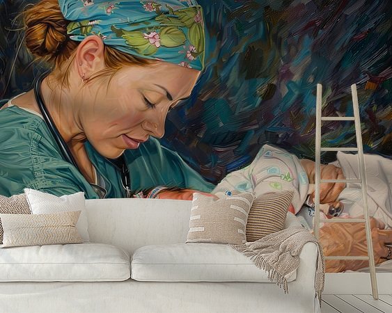 Example of the artwork in a room