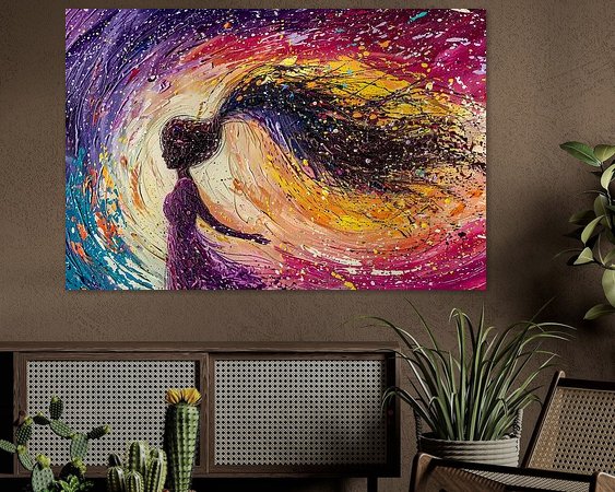Example of the artwork in a room