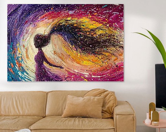 Example of the artwork in a room