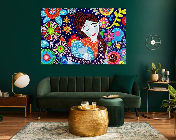 Example of the artwork in a room