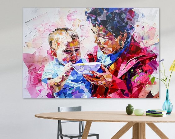 Example of the artwork in a room