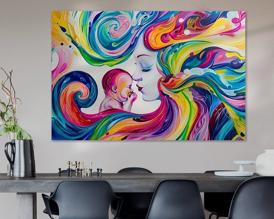 Example of the artwork in a room