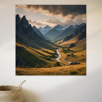 Wogen der Berge im Licht der Dämmerung von ButterflyPix