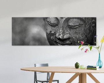 Boeddha in zwart-wit van Poster Art Shop