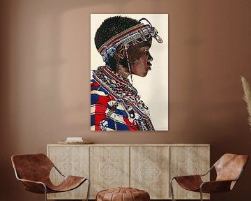 Afrikaanse elegantie van Poster Art Shop