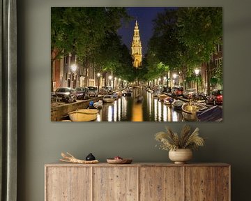 Zuiderkerk Amsterdam vanaf de Groenburgwal van Dennis van de Water