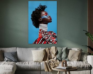 Sterke kleuren - stijlvolle presentatie in rood, blauw en zwart