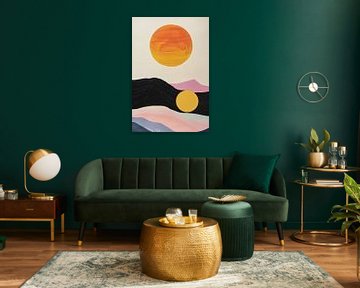 Abstracte zonnen van Poster Art Shop